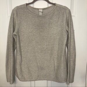 𝅺h&m Crewneck Cotton Blend Cozy Grey Sweater